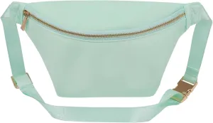 Fanny Waist Pack for Women Nylon Crossbody Bag for Men Travel Belt Bum Bag (Mint Green)