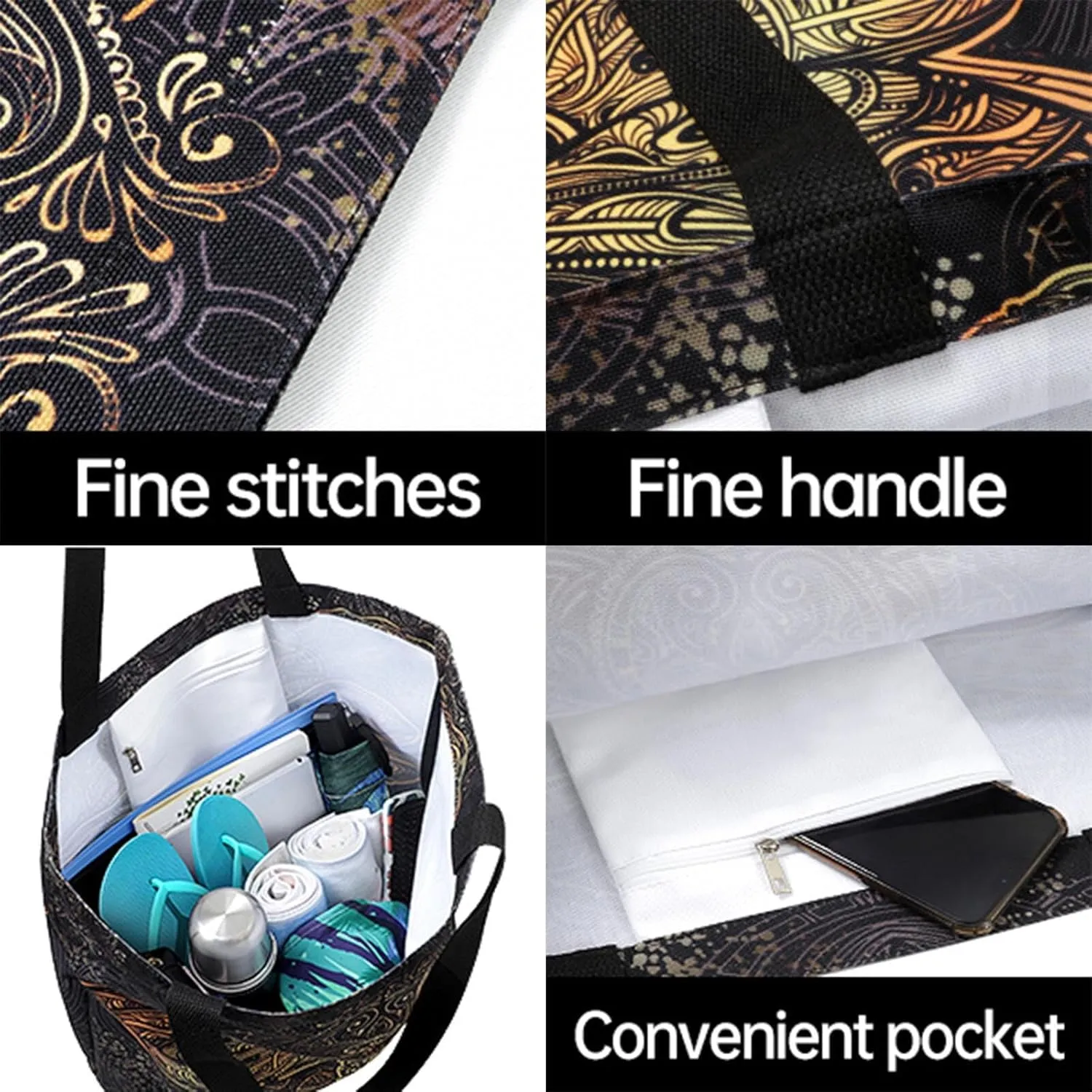Fashion Pattern Extra Large Shoulder Grocery Tote Bag, Painting Cat Pretend To Sleep Butterfly Canvas Daily Handle Bag for Gym Weekender Beach Travel Kitchen Reusable Market Shopping
