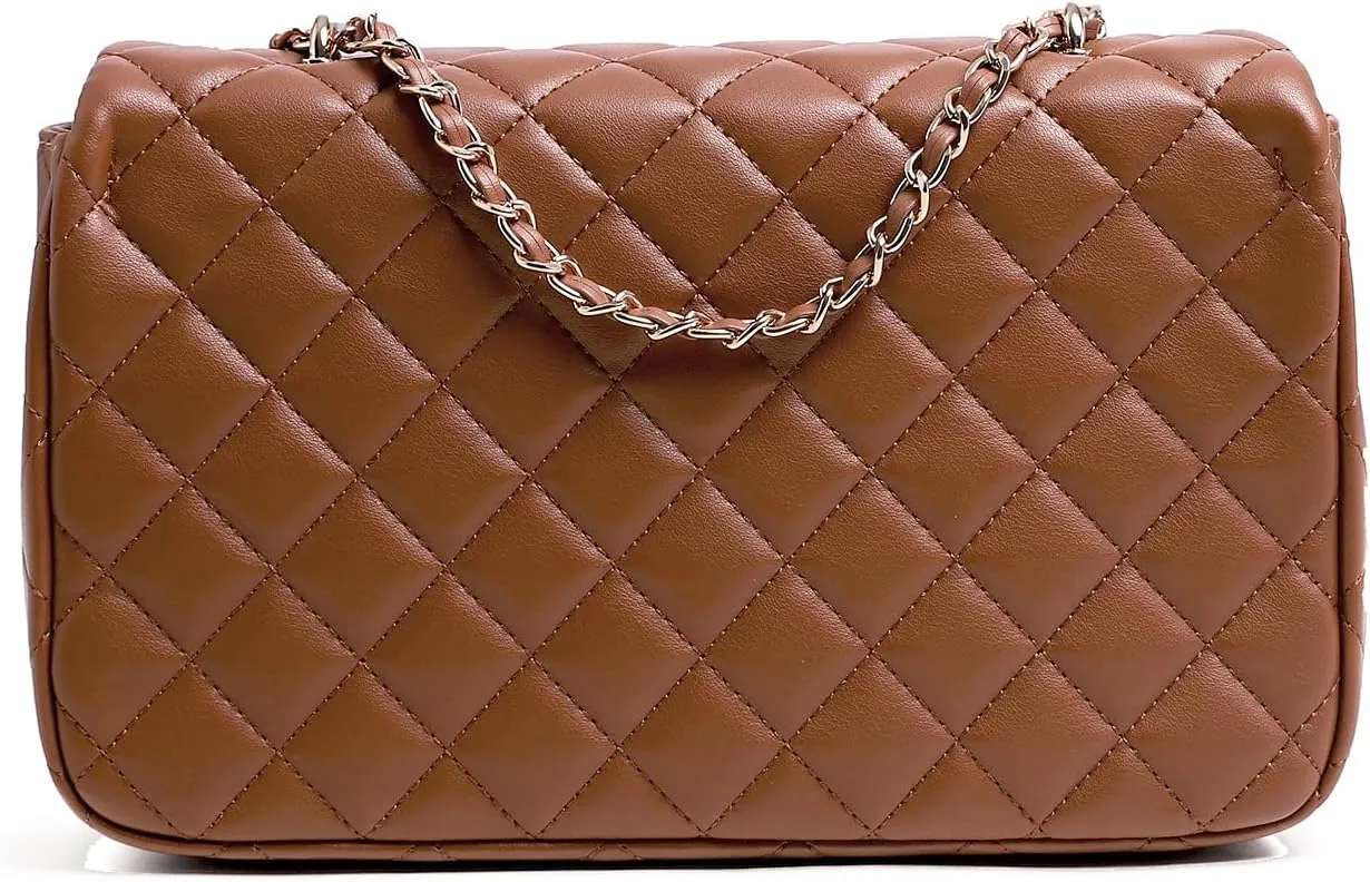 FEVERSOLE Crossbody Bag Vegan Leather Women Retro Small Saddle Satchel Shoulder Bag Tote With Long Adjustable Strap