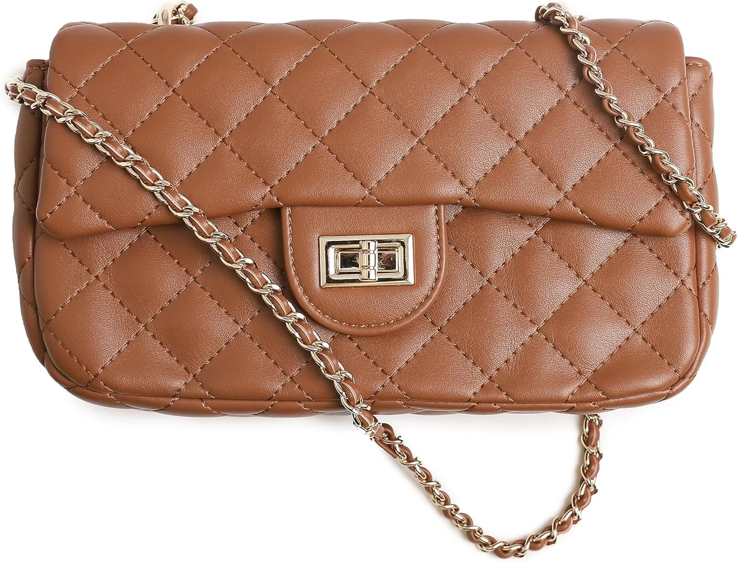 FEVERSOLE Crossbody Bag Vegan Leather Women Retro Small Saddle Satchel Shoulder Bag Tote With Long Adjustable Strap
