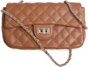 FEVERSOLE Crossbody Bag Vegan Leather Women Retro Small Saddle Satchel Shoulder Bag Tote With Long Adjustable Strap
