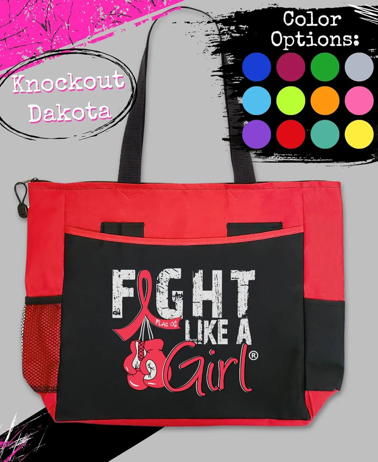 Fight Like a Girl Knockout Dakota 5-Pocket Tote Bag