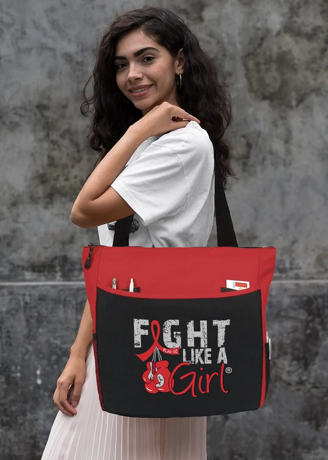 Fight Like a Girl Knockout Dakota 5-Pocket Tote Bag