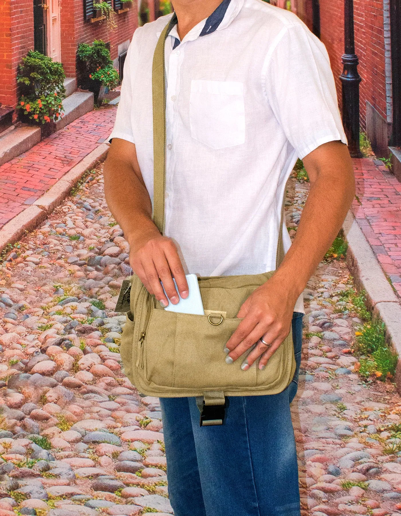 Fino SK-709 Retro Canvas Crossbody Bag