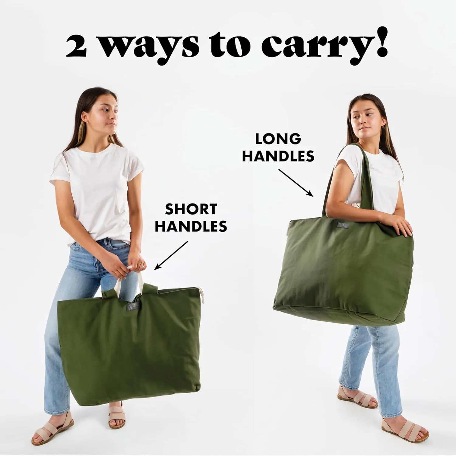 Fit & Fresh Large Beach Bag for Women - Extra Large Travel Tote With Pockets