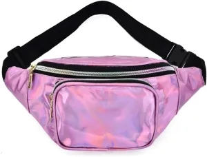 FMURY PU Waist Pack Women's Sports Running Chest Crossbody Bag Small Body Bag(black-JoJo's Bizarre Adventure1)