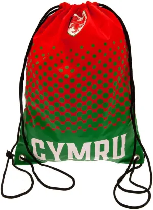 FOCO FA Wales Fade Gym Bag, Red, Green,, One Size
