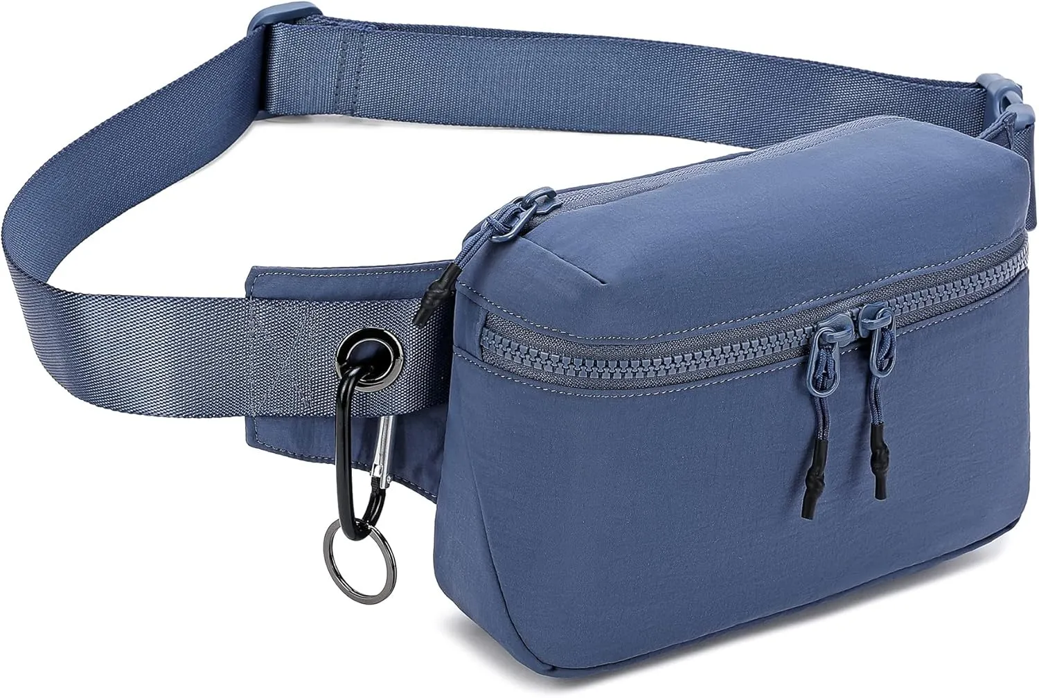 FODOKO Belt Bag for Women, Everywhere Fanny Pack Crossbody Bags with Adjustable Strap, Lightweight Waist Pack Bum Bags for Workout Running Hiking Travel Blue