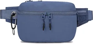 FODOKO Belt Bag for Women, Everywhere Fanny Pack Crossbody Bags with Adjustable Strap, Lightweight Waist Pack Bum Bags for Workout Running Hiking Travel Blue