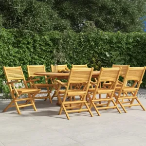 Folding Beach Chairs Heavy Duty Beach chairsFolding Patio Chairs 8 pcs 21.7"x24.4"x35.4" Solid Wood TeakSuitable for Garden Patio Living Room