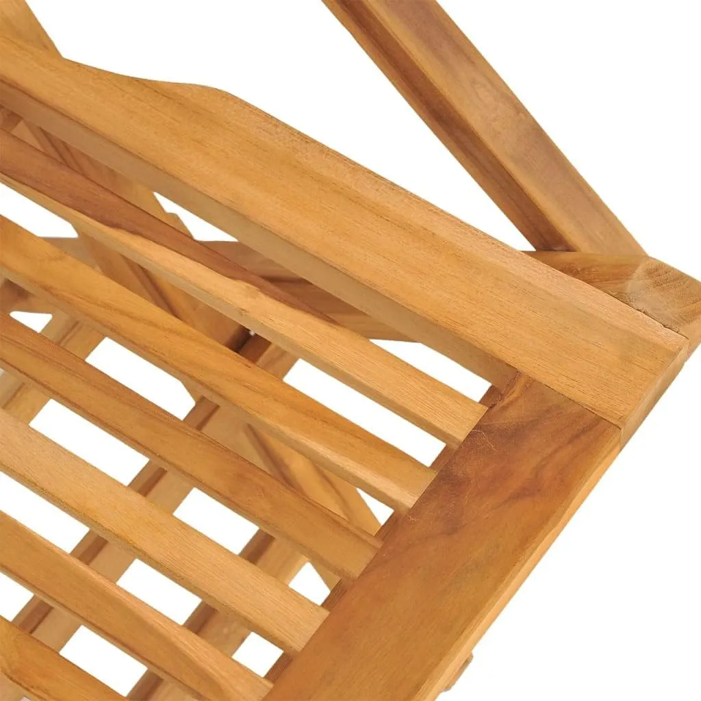 Folding Beach Chairs Heavy Duty Beach chairsFolding Patio Chairs 8 pcs 21.7"x24.4"x35.4" Solid Wood TeakSuitable for Garden Patio Living Room