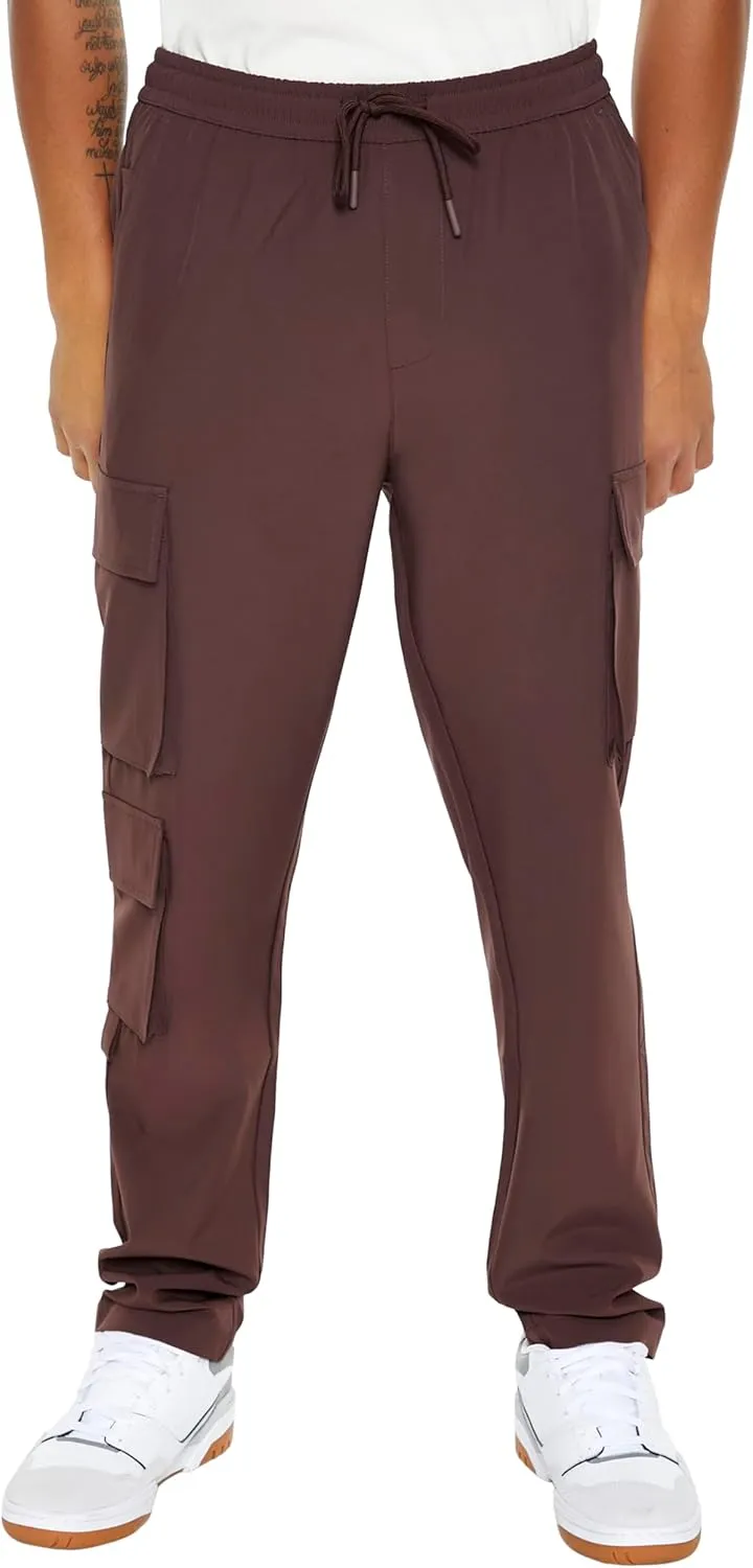 Forever 21 Men's Slim-fit Drawstring Cargo Joggers