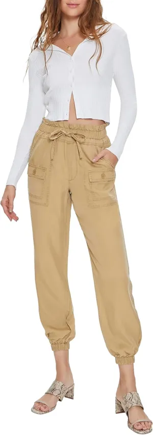 Forever 21 Women's Drawstring Paperbag Joggers