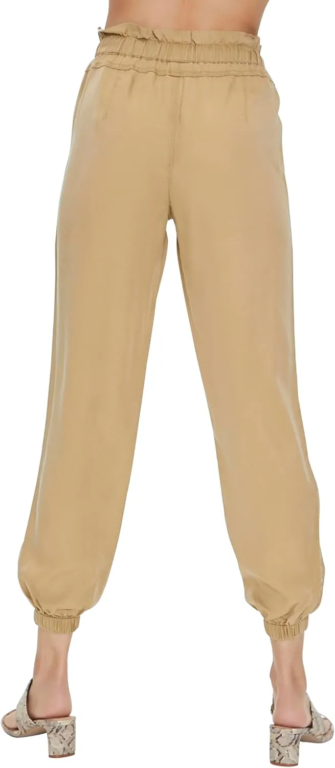 Forever 21 Women's Drawstring Paperbag Joggers