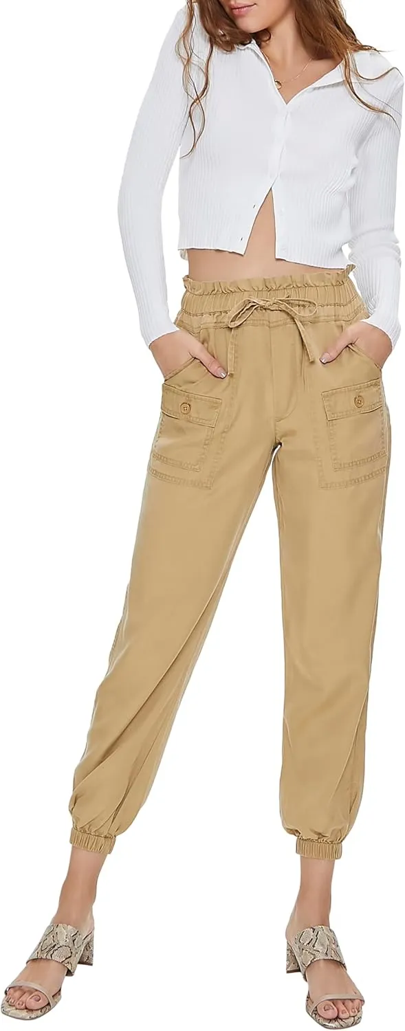 Forever 21 Women's Drawstring Paperbag Joggers