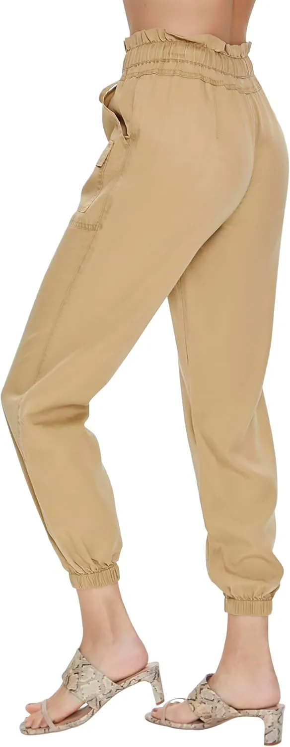 Forever 21 Women's Drawstring Paperbag Joggers