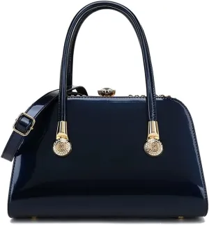 FRAME SATCHEL WITH RHINESTONES