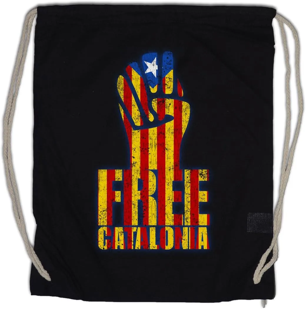 Free Catalonia Fist Drawstring Bag Gym Sack