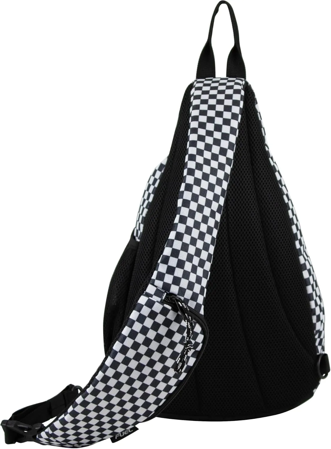 FUEL Sling Bag Hiking Travel Backpack Crossbody Chest Daypack for Men and Women Large Riptide Lightweight Checker
