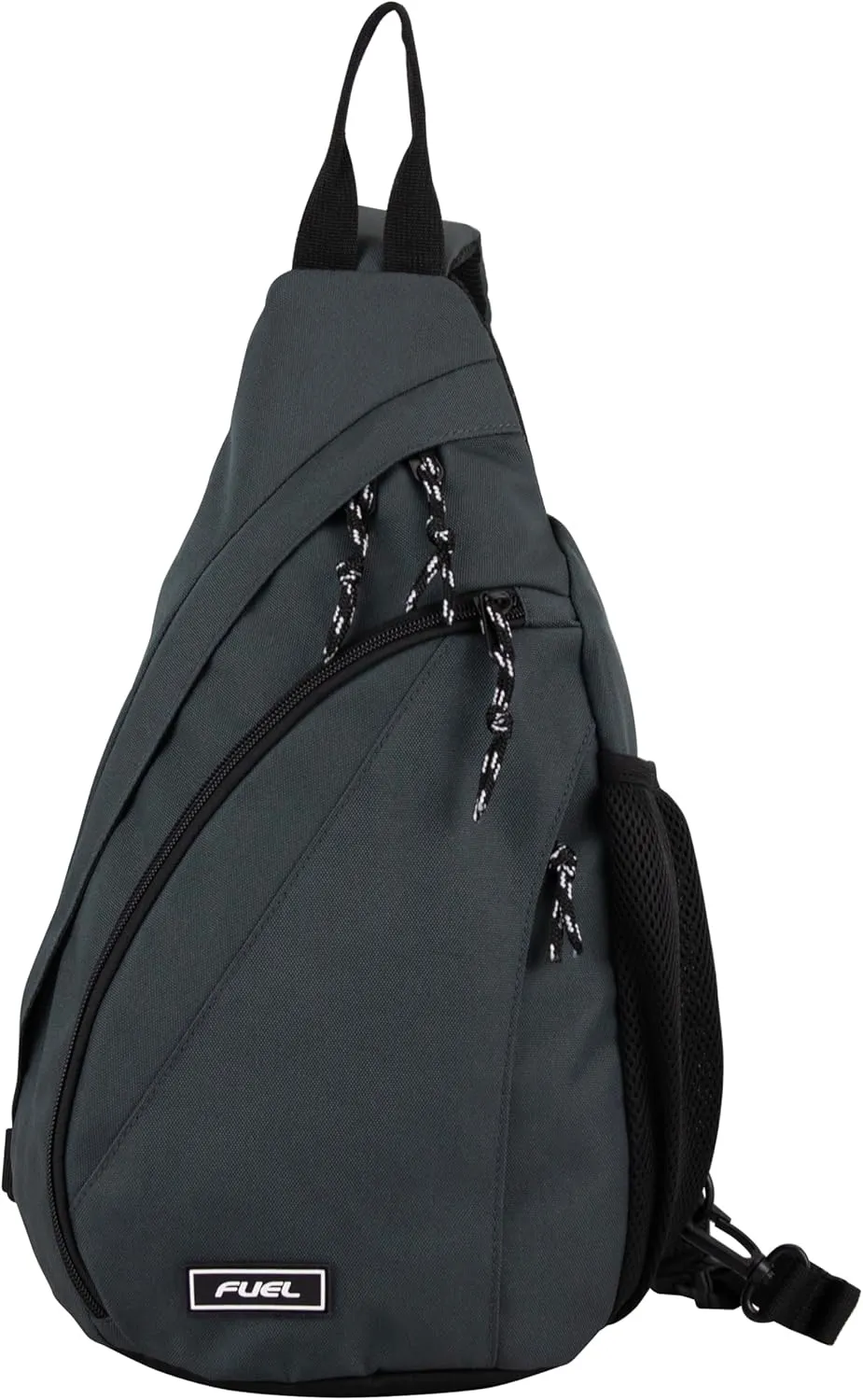 FUEL Sling Bag Hiking Travel Backpack Crossbody Chest Daypack for Men and Women Large Riptide Lightweight Grey