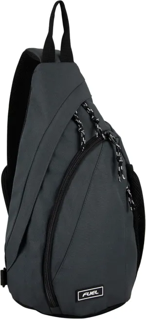 FUEL Sling Bag Hiking Travel Backpack Crossbody Chest Daypack for Men and Women Large Riptide Lightweight Grey