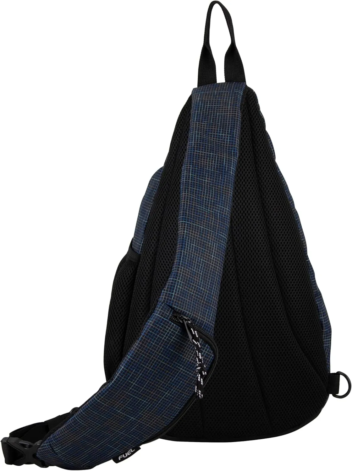 FUEL Sling Bag Hiking Travel Backpack Crossbody Chest Daypack for Men and Women Large Riptide Lightweight Grid