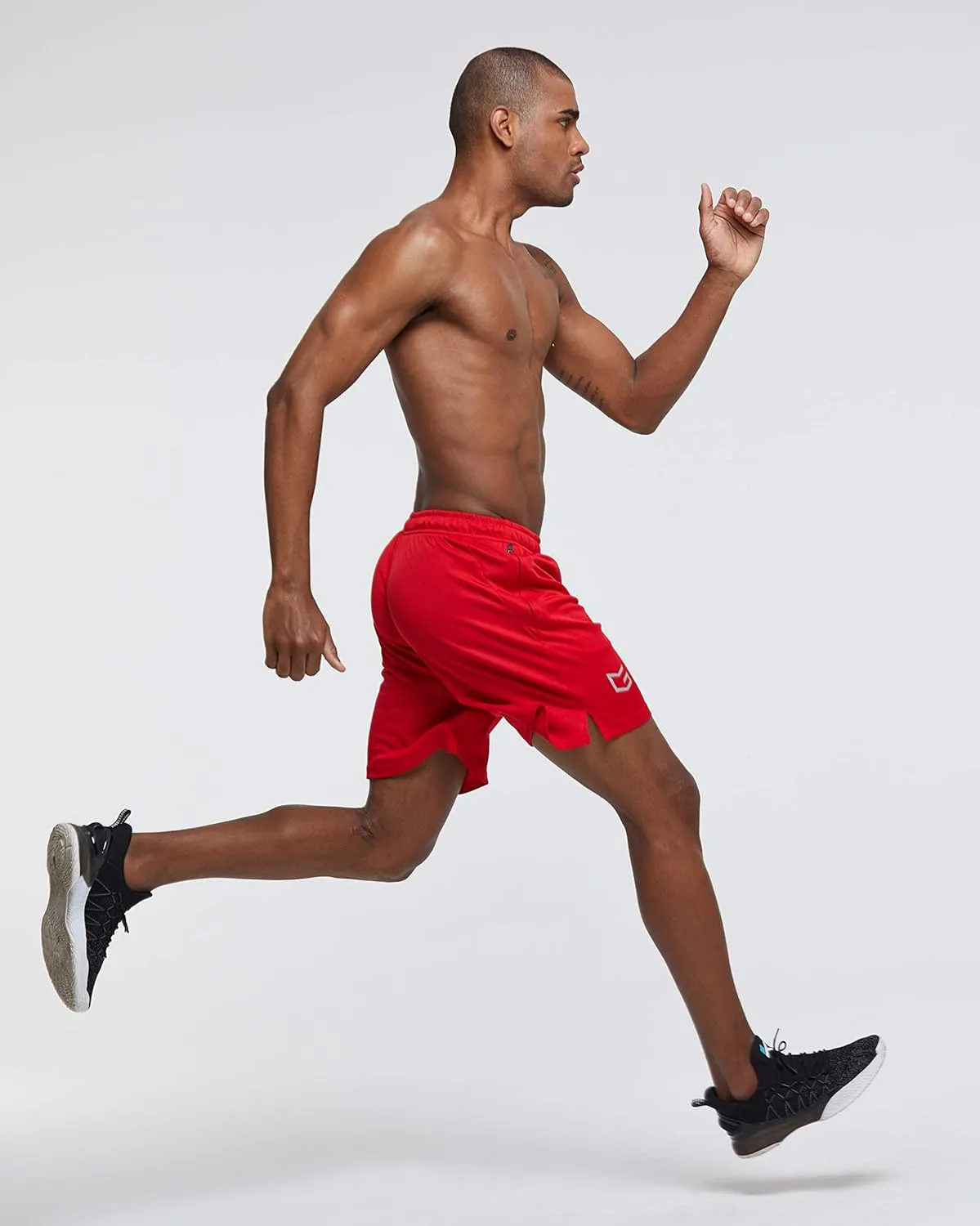 G Gradual Men's 2 Pack 7" Workout Running Shorts Quick Dry Lightweight Gym Shorts with Zip Pockets