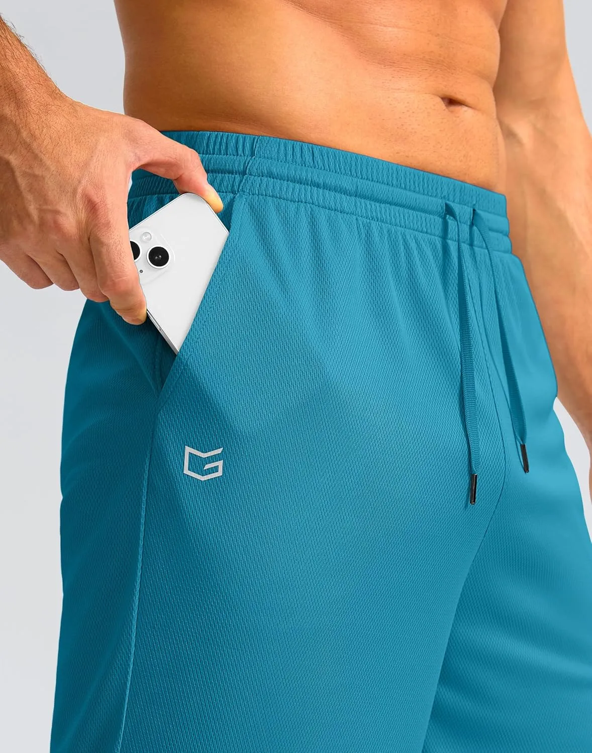 G Gradual Men's Athletic Shorts with Pockets 11" Long Basketball Shorts Lightweight Quick Dry Gym Workout Shorts for Men