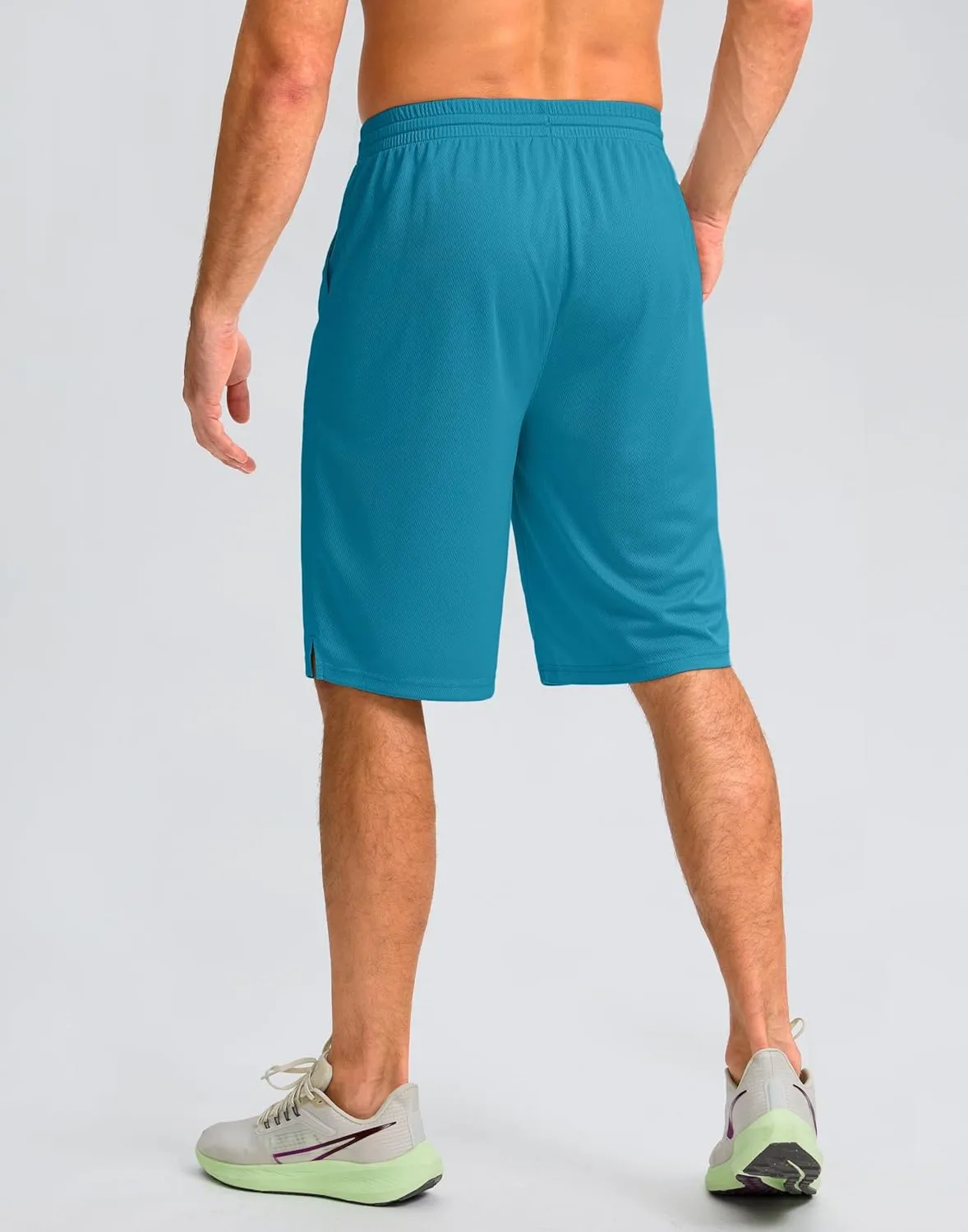 G Gradual Men's Athletic Shorts with Pockets 11" Long Basketball Shorts Lightweight Quick Dry Gym Workout Shorts for Men