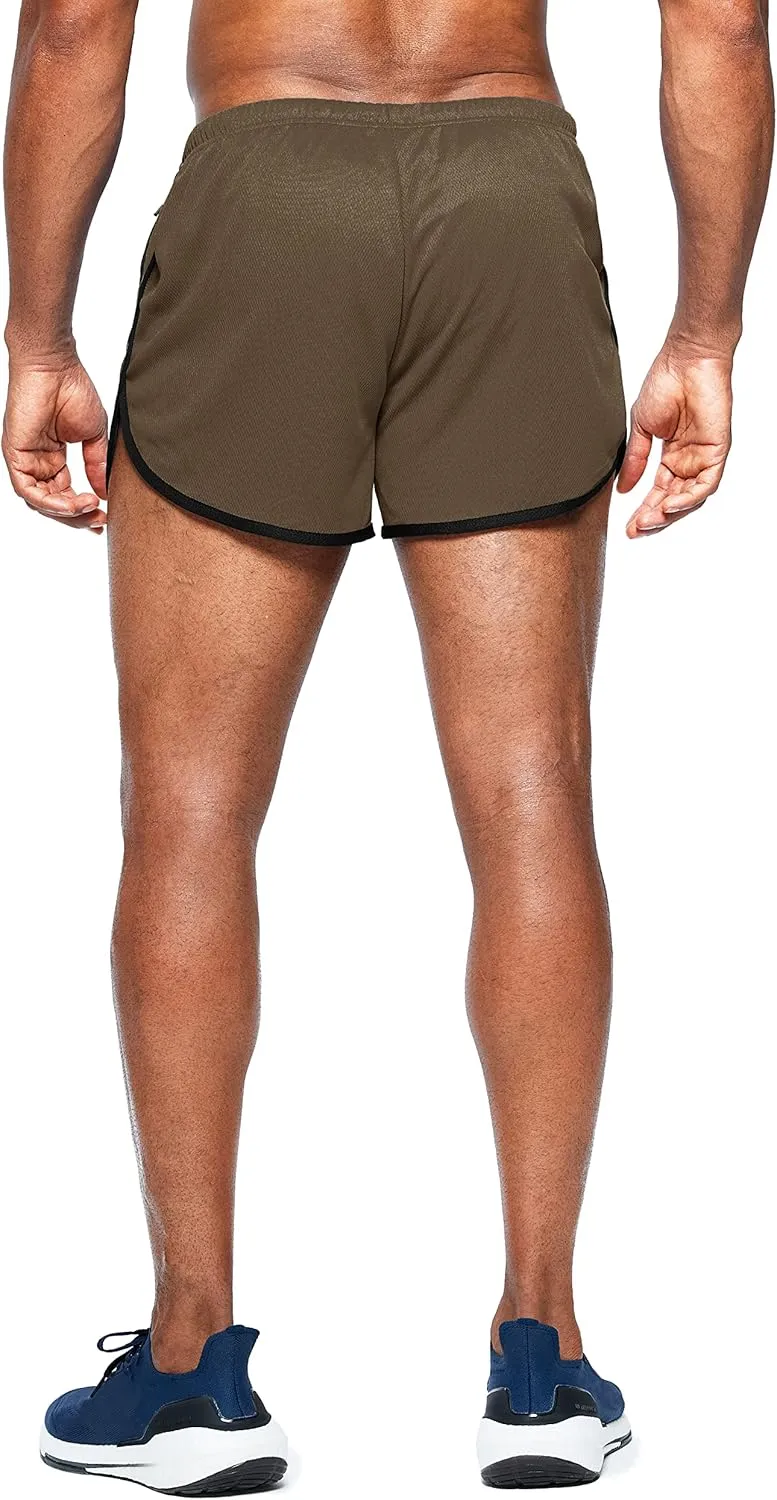 G Gradual Men's Running Shorts 3 Inch Quick Dry Gym Athletic Jogging Shorts with Zipper Pockets