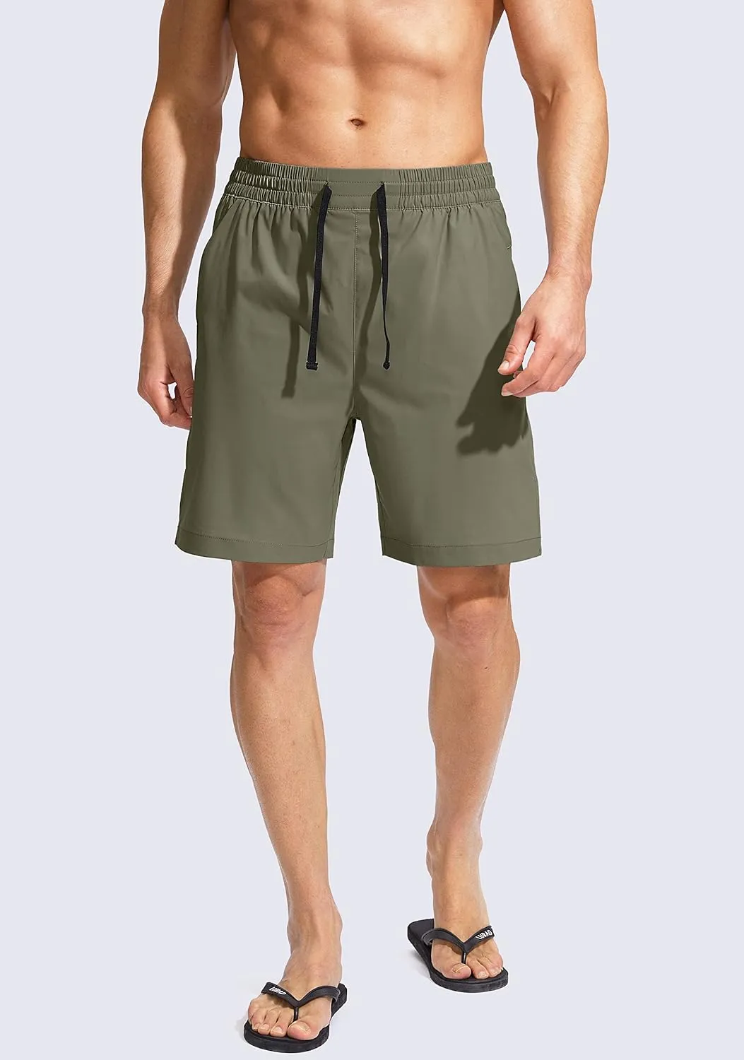 G Gradual Men's Swim Trunks Quick Dry Bathing Suit Beach Board Shorts for Men with Zipper Pockets and Mesh Lining