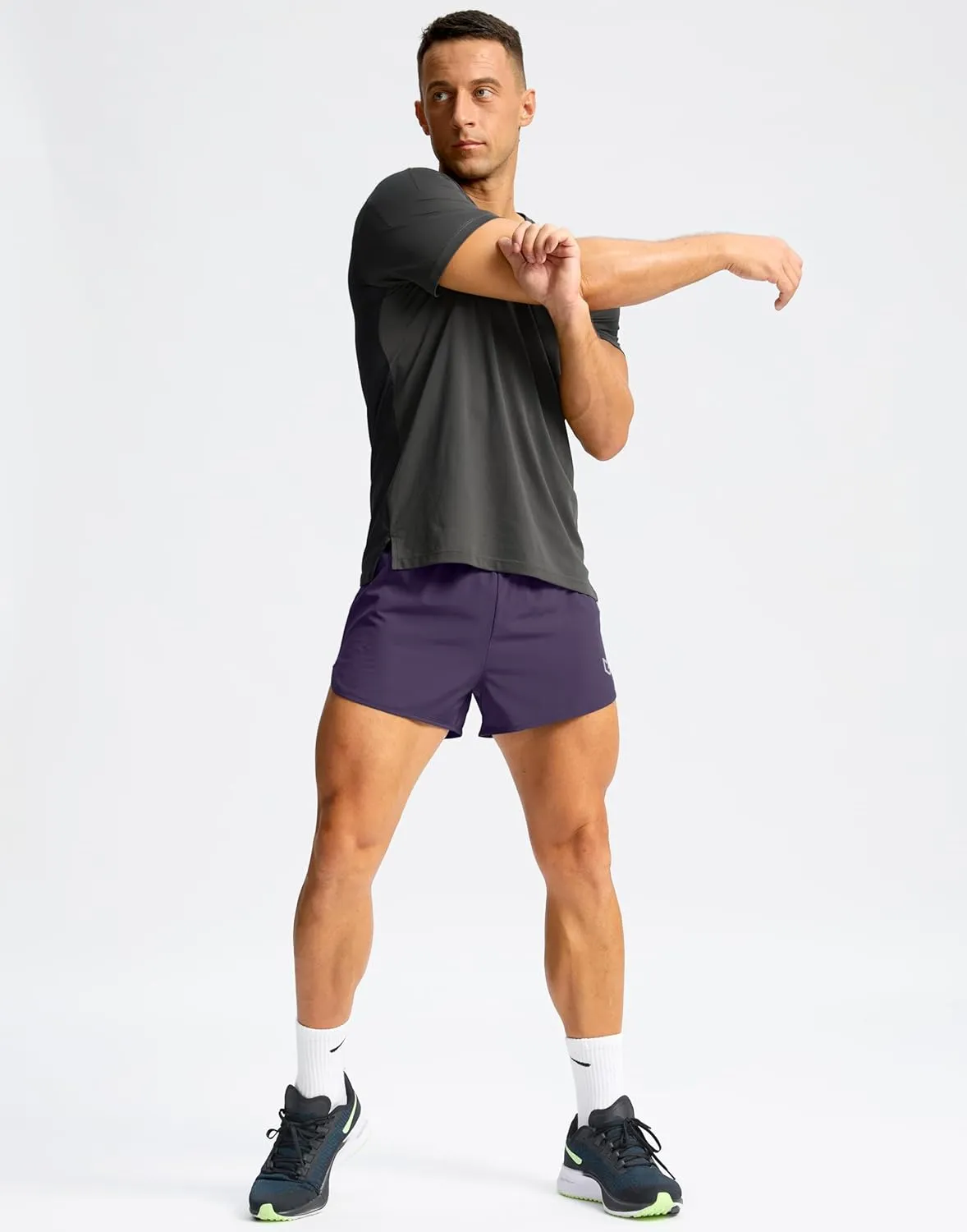 G Gradual Running Shorts for Men 3 Inch Lighweight Quick Dry Workout Gym Athletic Jogging Shorts with Inner Key Pocket
