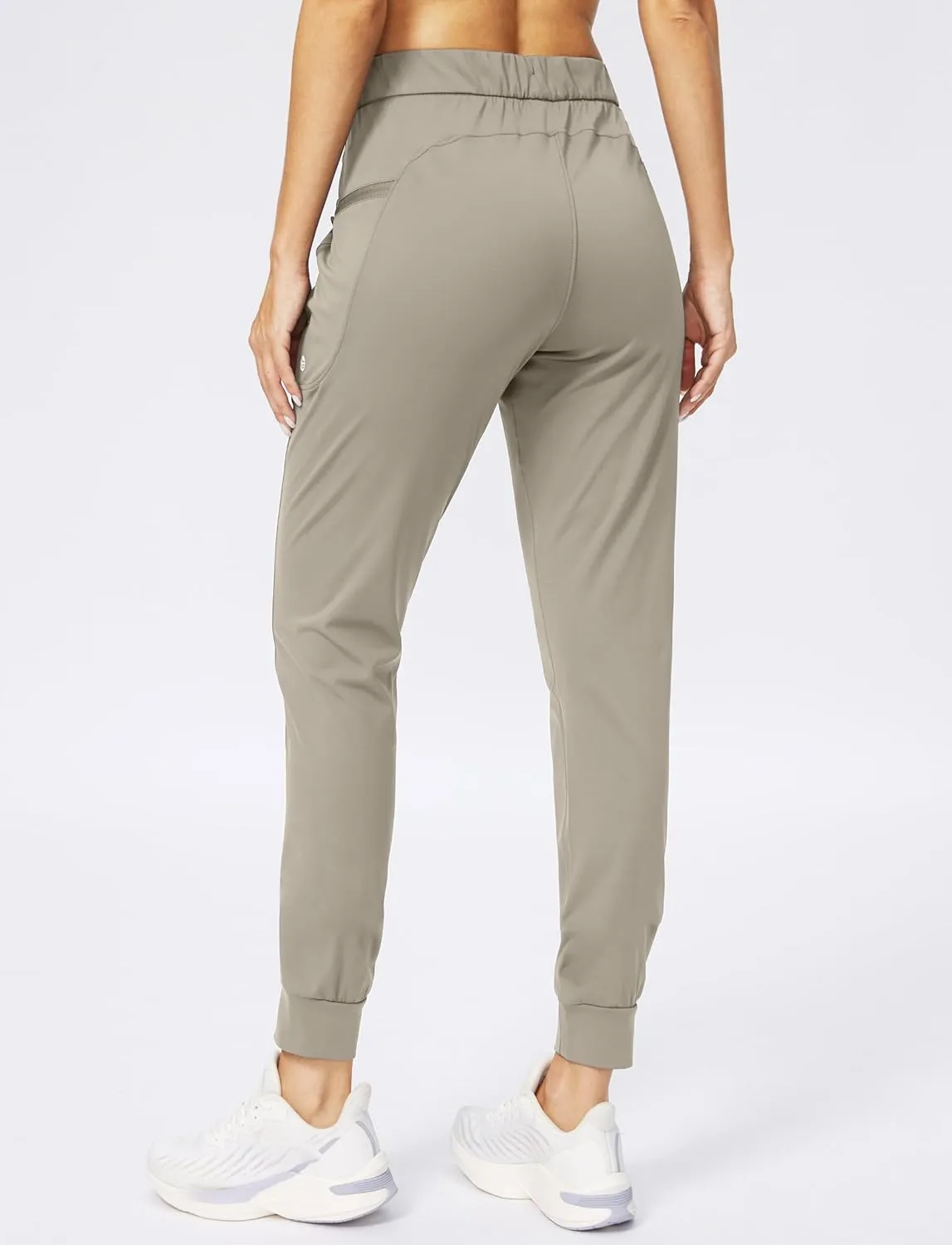 G Gradual Women's Joggers Pants with Zipper Pockets Stretch Tapered Athletic Joggers for Women Lounge, Jogging, Workout