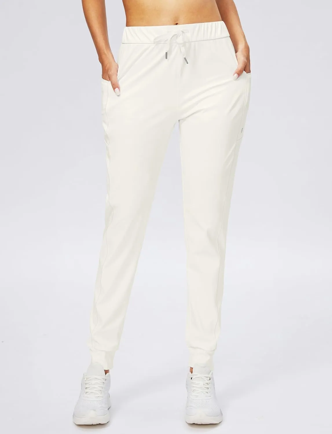 G Gradual Women's Joggers Pants with Zipper Pockets Stretch Tapered Athletic Joggers for Women Lounge, Jogging, Workout
