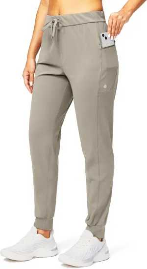 G Gradual Women's Joggers Pants with Zipper Pockets Stretch Tapered Athletic Joggers for Women Lounge, Jogging, Workout