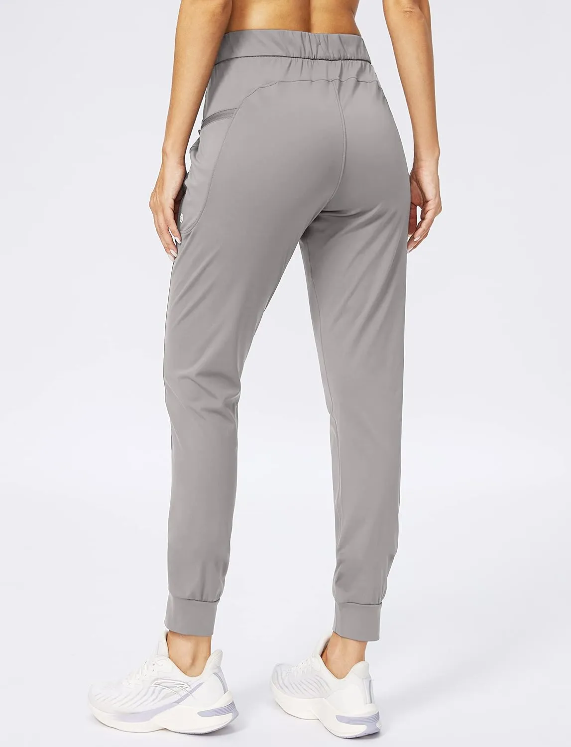G Gradual Women's Joggers Pants with Zipper Pockets Stretch Tapered Athletic Joggers for Women Lounge, Jogging, Workout
