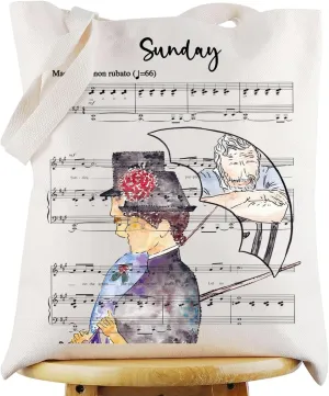 G2TUP George & Dot Musical Tote Bag George & Zach Fans Gifts Sunday Zach Shoulder Bag Yvonne Merch