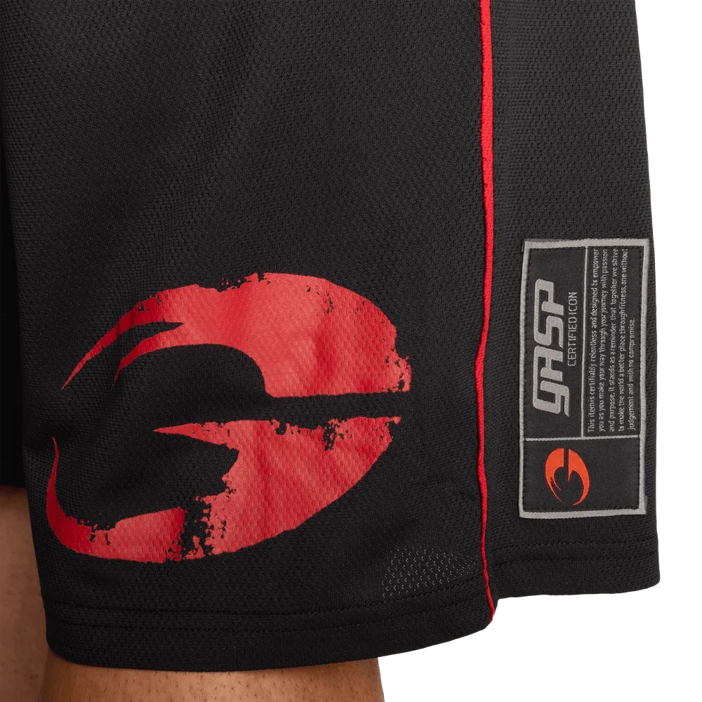 GASP Pro Mesh Shorts - Black/Red