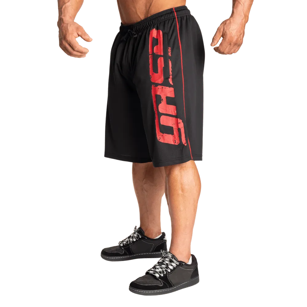 GASP Pro Mesh Shorts - Black/Red