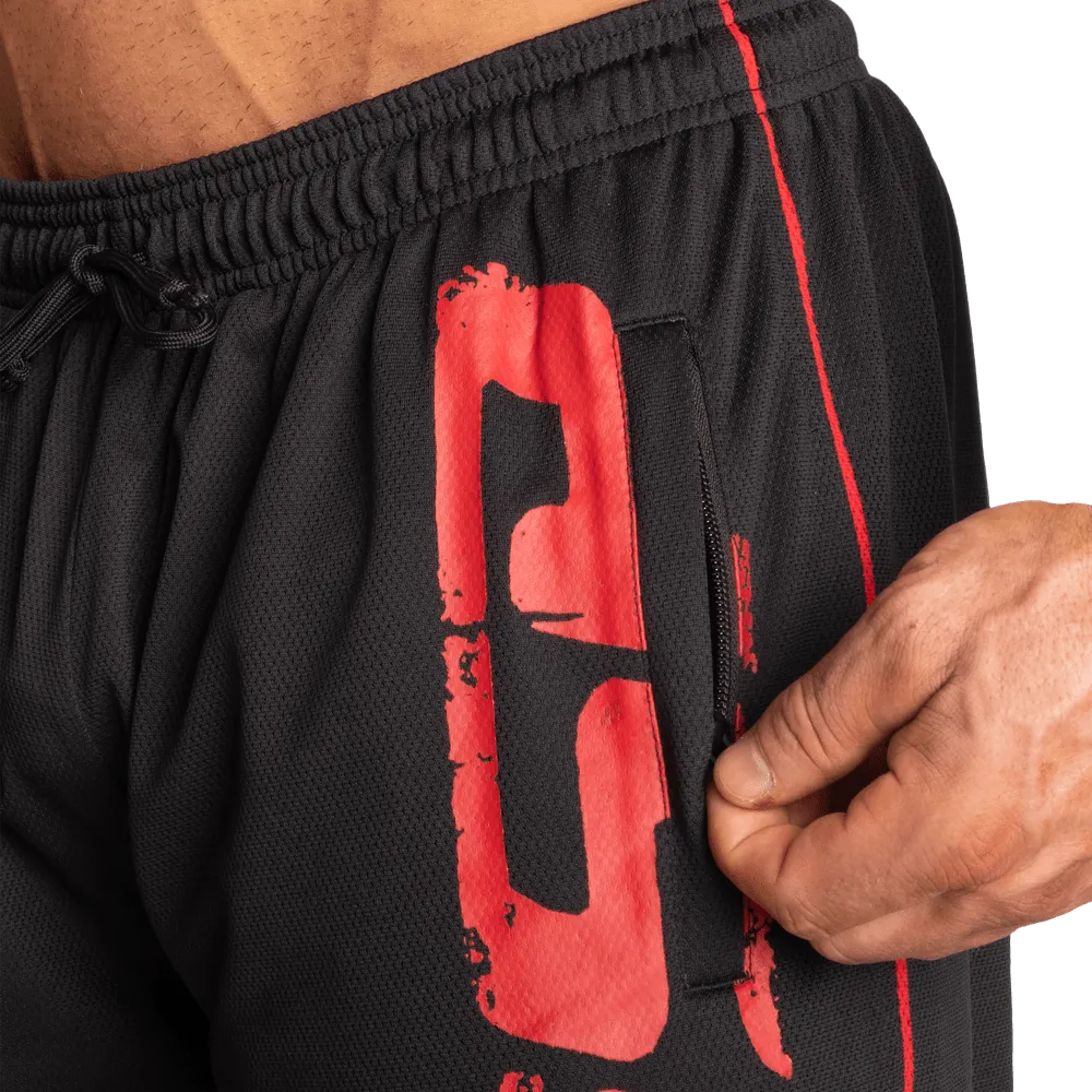 GASP Pro Mesh Shorts - Black/Red
