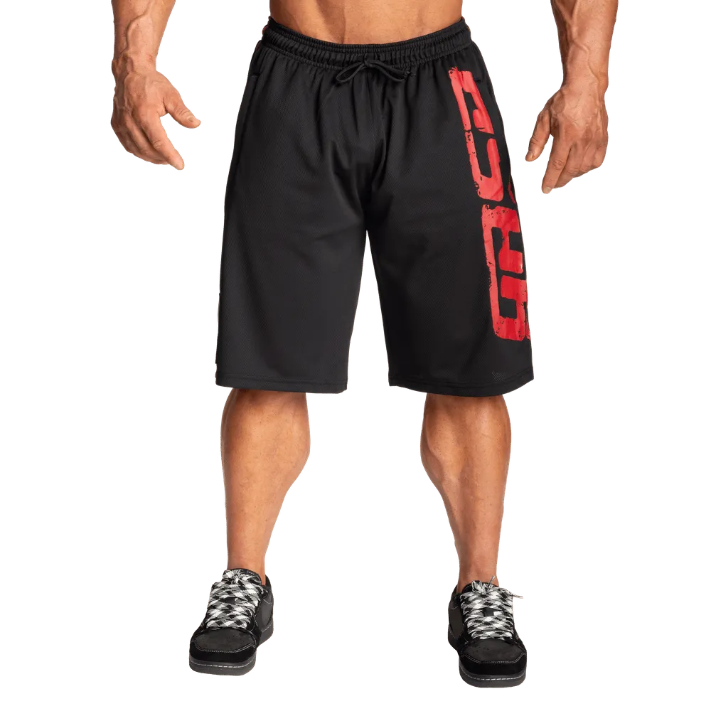 GASP Pro Mesh Shorts - Black/Red