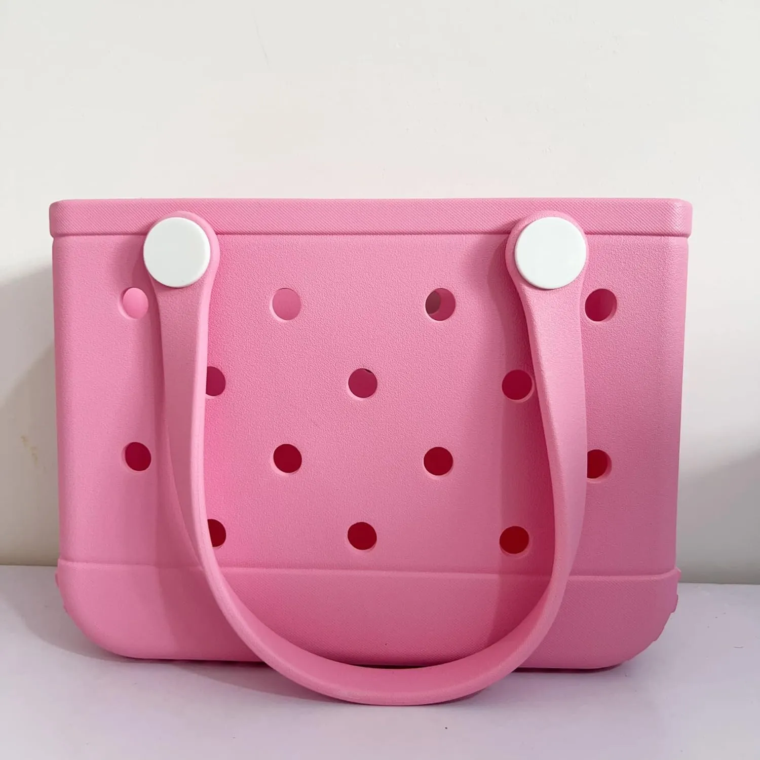 GBB Rubber Tote Bag Small Beach Bag Waterproof Outdoor Tote Bag Washable Tote Portable Travel Bag Open Handbag for Daily