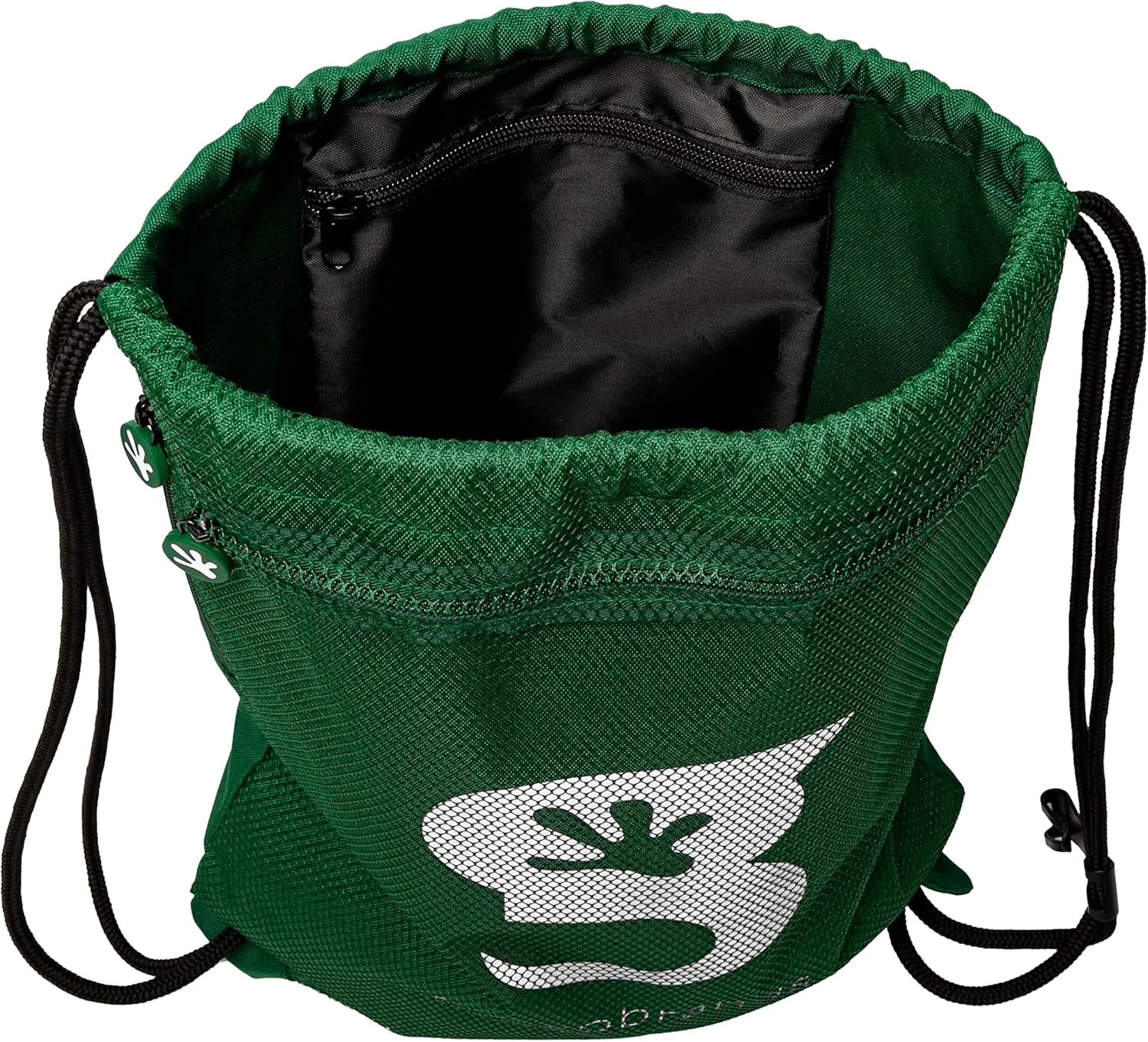geckobrands Limitless 3 Pocket Drawstring Backpack - Lightweight, Durable Cinch Bag for Gym, Sports, and Daily Use