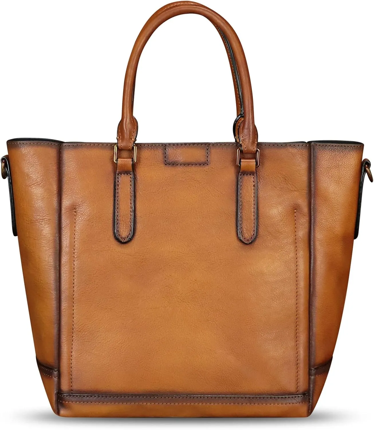 Genuine Leather Handbag for Women Hand Painted Leather Top Handle Satchel Handmade Crossbody Purse Tote Bag