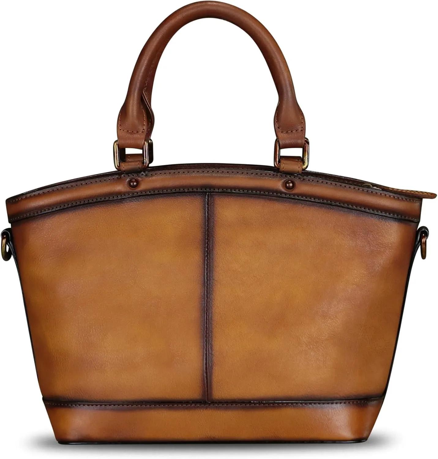 Genuine Leather Handbag Purse for Women Hand Painted Shoulder Handbag Handmade Purse Crossbody Work Tote Casual Bag