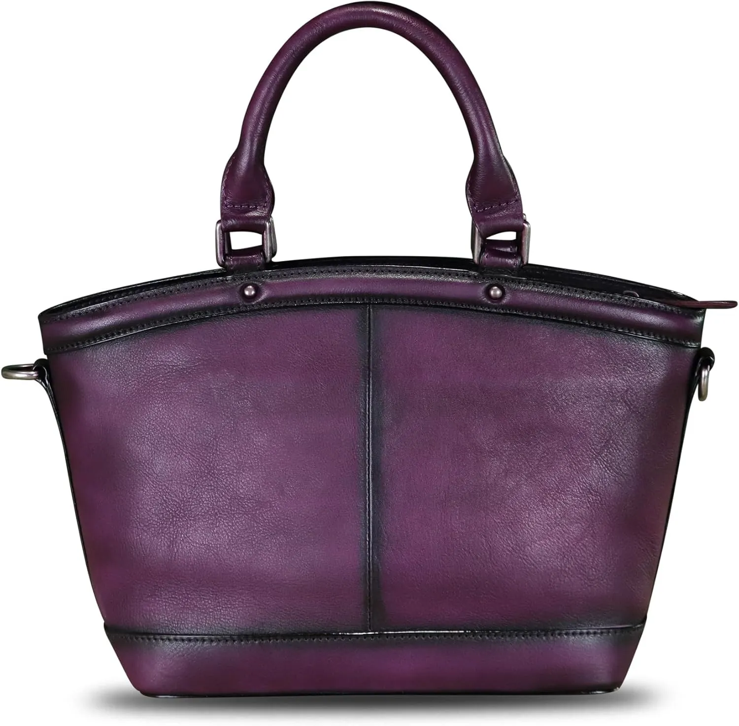 Genuine Leather Handbag Purse for Women Hand Painted Shoulder Handbag Handmade Purse Crossbody Work Tote Casual Bag