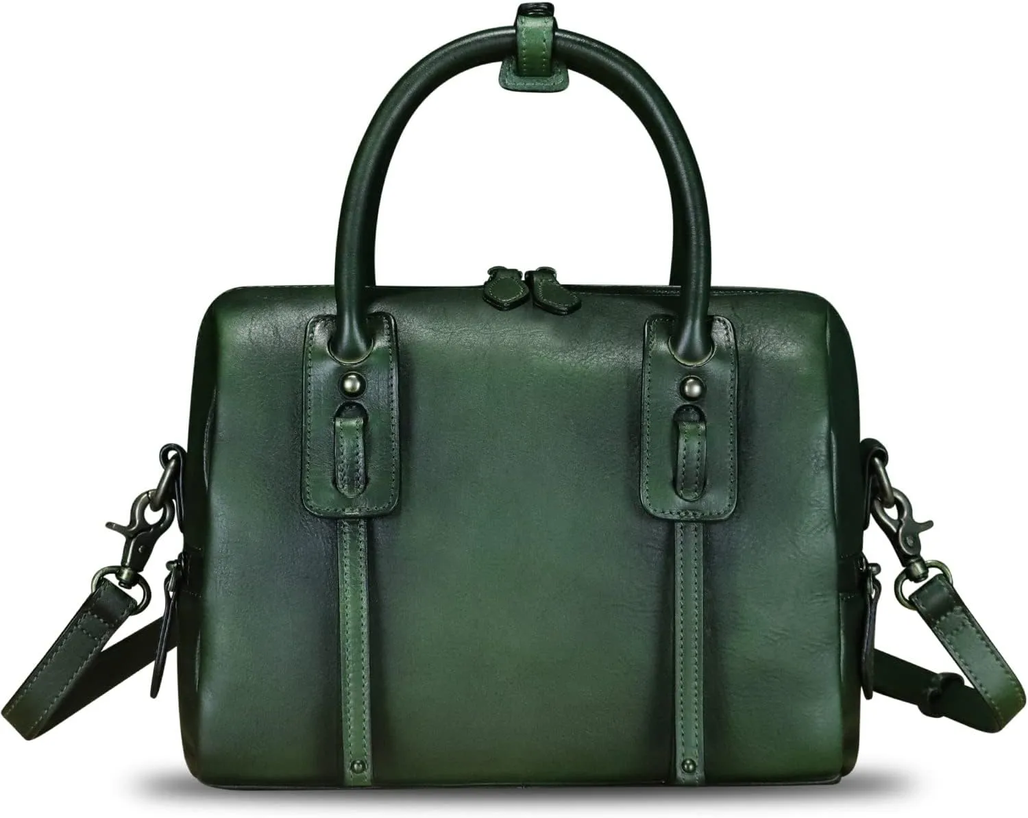 Genuine Leather Purses and Handbags for Women Vintage Real Leather Shoulder Bag Crossbody Satchel Purse with Strap