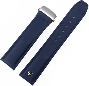 Genuine Leather Watchband For Watch Strap 20mm 22mm Folding Buckle Leisure Business Cow Leather Bracelet