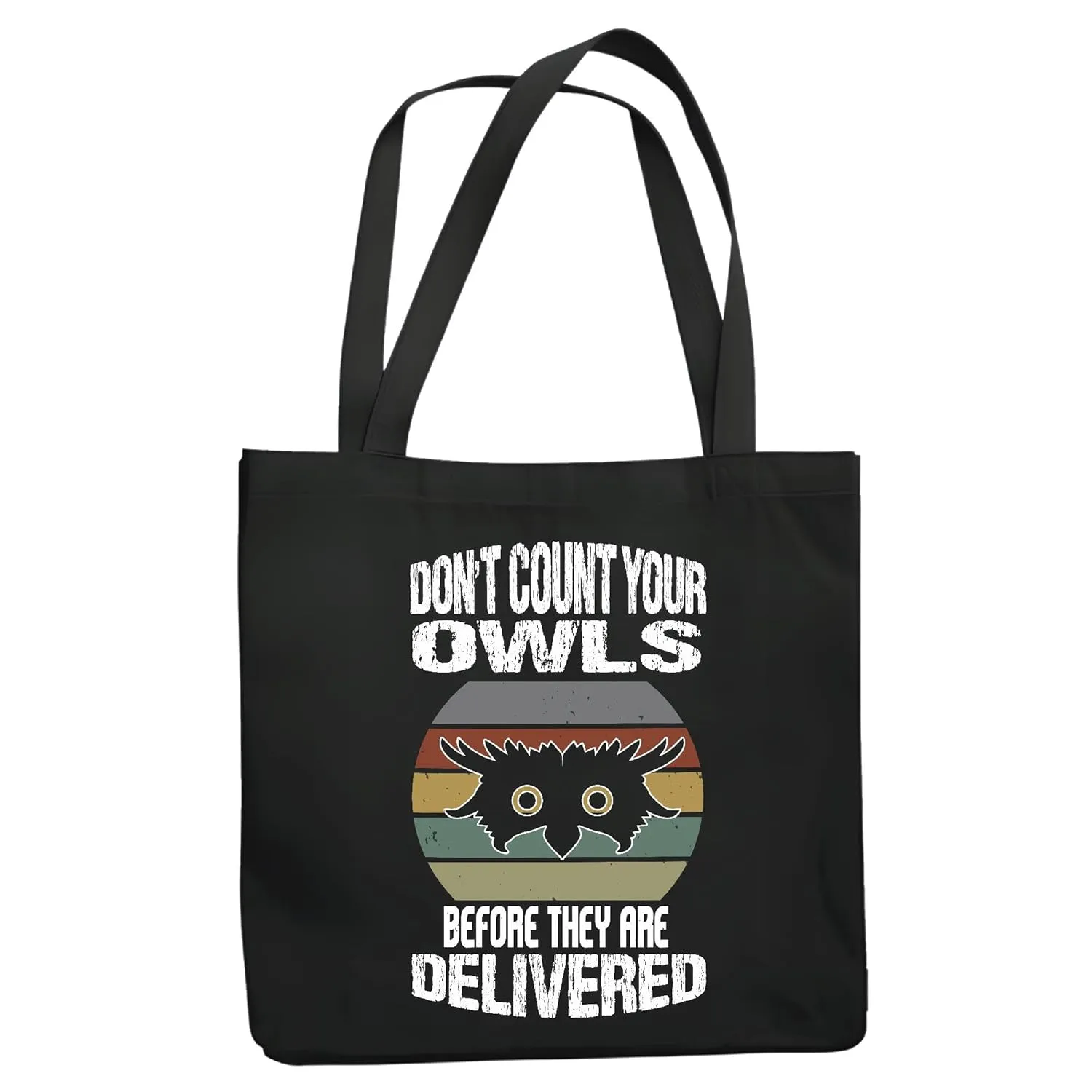 Gift Idea for Wise Minds A Motivational Quote for Patience and Optimism Suitable Navy Black Multicolor Canvas Tote Bag