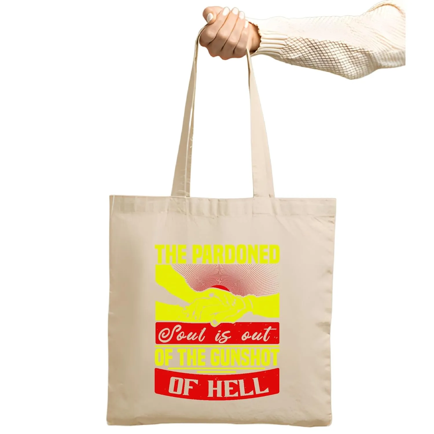 Gift Ideas for Those Who Wish to Pardon the Pardon Soul Natural White Multicolor Canvas Tote Bag